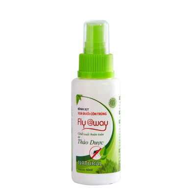 Chai Xịt Xua Đuổi Muỗi Và Côn Trùng Fly@Way Bảo Linh 60ml, 100% Thảo Dược Từ Thiên Nhiên, An Toàn Cho Bé và Cả Gia Đình