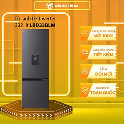 Tủ lạnh LG Inverter 332 lít LBD33BLM - HÀNG CHÍNH HÃNG - CHỈ GIAO HCM