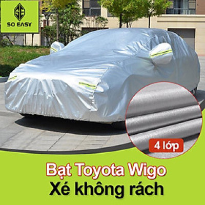 [ Toyota Wigo] Bạt Phủ xe Ô Tô Toyota Wigo áo trùm che phủ xe hơi 4 chỗ đến 7 chỗ, BPX