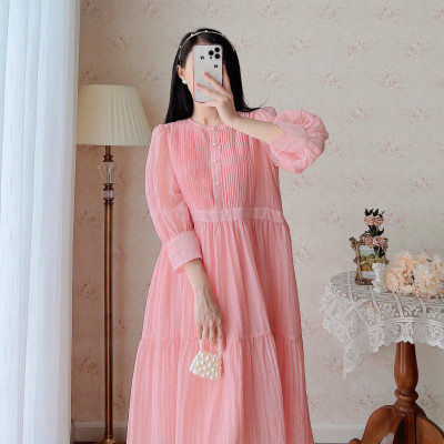 De Leah - Đầm Xòe Xếp Li Ngực - Thời Trang Thiết Kế