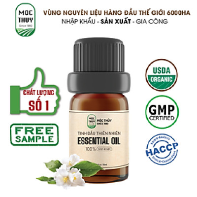 Tinh Dầu Trà Trắng Nguyên Chất Hữu Cơ MỘC THỦY 100ML - White Tea Essential Oil - Khử Mùi Xông Thơm Phòng, Thư Giãn - Đạt chuẩn chất lượng kiểm định