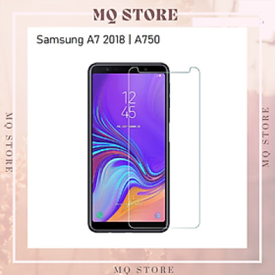 Kính cường lực cho Samsung A7 2018 , A750 trong suốt không full Glass 9H ( hàng chính hãng)