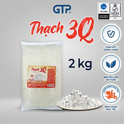 Hạt Thạch 3Q GTP (Túi 2kg) - Trân châu trắng giòn, thạch 3Q