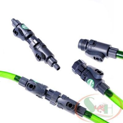 Van khóa đôi Ista Double Tap nối 12, 16 mm điều chỉnh hãm dòng chảy máy bơm lọc