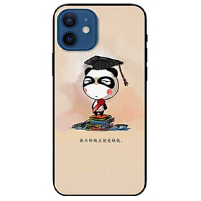 Ốp lưng dành cho Iphone 12 / 12 Pro mẫu Gấu Trúc Tốt Nghiệp