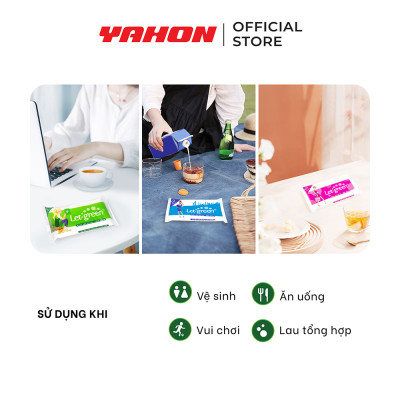 Combo Gói Khăn Giấy Ướt Bỏ Túi LET-GREEN, 10 Miếng/Gói