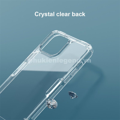 Ốp Lưng cho iPhone 16 Pro Max trong suốt chống sốc chống ố hiệu Nillkin Nature TPU Pro - Hàng chính hãng