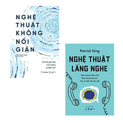 Sách - Nghệ Thuật Không Nổi Giận + Nghệ Thuật Lắng Nghe - Combo 2 Cuốn - AZ Việt Nam