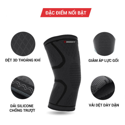 Băng gối, bọc gối thể thao đàn hồi GoodFit GF518K