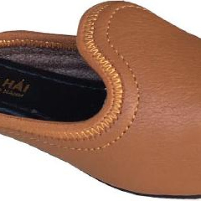 Dép bít mũi TRƯỜNG HẢI da bò thật mềm mại không bong tróc đế cao su chồng mòn êm ái BMN0361