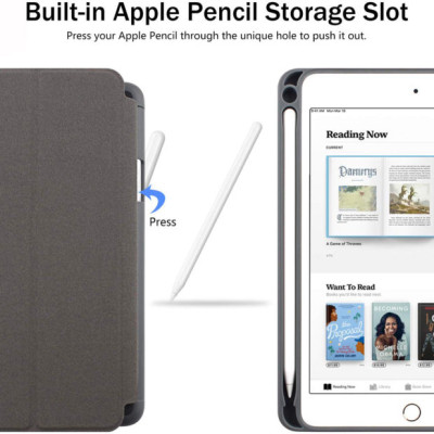 Case bao da chống sốc canvas cho iPad Mini 6 hiệu Mutural Yashi Series trang bị ngăn đựng bút, thiết kế tản nhiệt, hỗ trợ smartsleep - hàng nhập khẩu