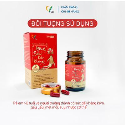 [Lọ 30 viên] TPBVSK HỒNG SÂM KIỆN KHANG - Hỗ trợ tăng cường sức đề kháng, giảm mệt mỏi, tăng cường sức khỏe