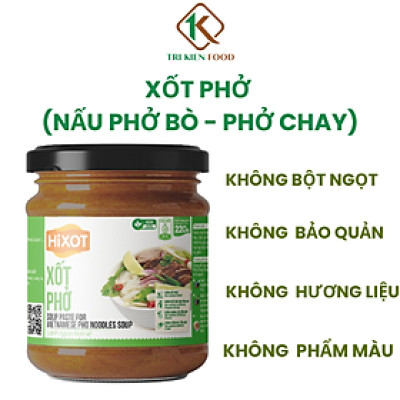 [VEGAN] XỐT PHỞ HiXOT hũ 220gram, gia vị hoàn chỉnh, không cần nêm nếm