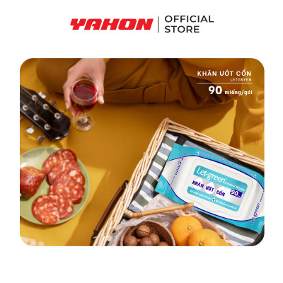 Combo Khăn Ướt Cồn LET-GREEN 90 Miếng/Bao
