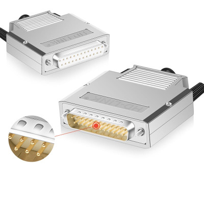 Đầu bấm cổngDB25 cái/female bắt vít kèm vỏ ốp kẽm chân đồng mạ vàng 24K HD-LINK YL-JM003-25F. HÀNG CHÍNH HÃNG !!!