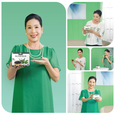 Trà cỏ mực đậu đen túi lọc Goce - Bổ thận mát gan