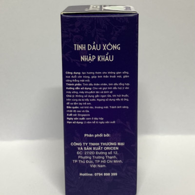 Tinh dầu Sả Java Oricen - Citronella oil (Green Lemongrass) 50ml