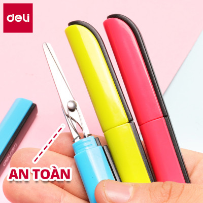 Kéo Tiện Lợi Deli - Nhỏ Gọn - Lưỡi Sắc Bén - Nhiều Màu - 1 Chiếc - 600