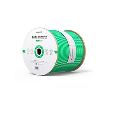 Ugreen UG90516NW255TK 100M Màu Xanh 10Gbps 500mhz Cáp mạng CAT6A S/FTP lỗi đồng nguyên chất - HÀNG CHÍNH HÃNG
