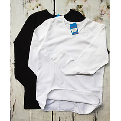 COMBO 2 ÁO THUN DÀI TAY - COTTON CO GIÃN 4 CHIỀU - 2 CÁI 2 MÀU