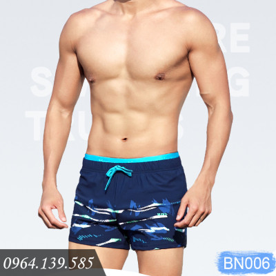 Combo đồ bơi nam giới, set 4,5 chi tiết Quần boxer 2 lớp + Kính bơi anti fog + Mũ + Bịt tai kẹp mũi + Túi đựng, mẫu cao cấp đẹp | BN007