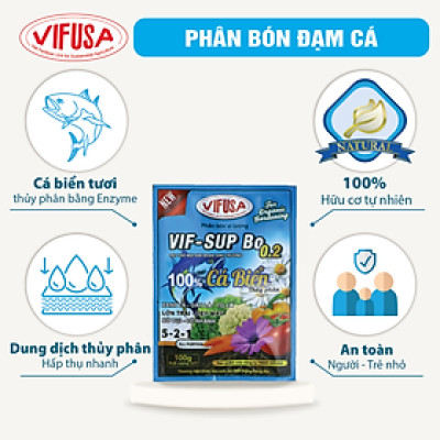 VIF-SUP Bo 0.2 - Phân bón đạm cá gói 100g