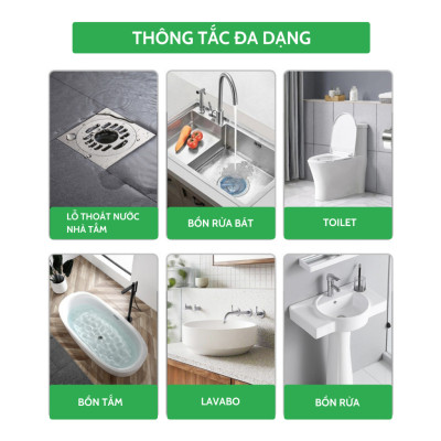 Combo 2 lọ bột thông cống AMB, bột thông bồn cầu, bồn rửa bát, tắc cống siêu mạnh, hiệu quả an toàn