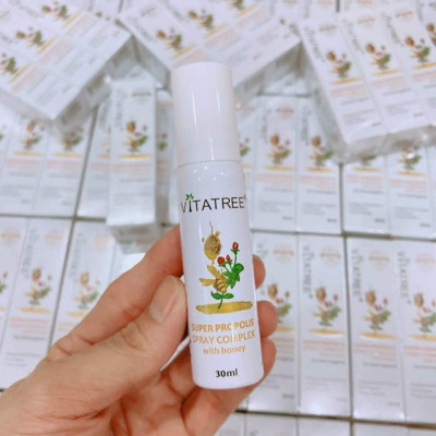 Xịt họng keo Ong Úc Vitatree Super Propolis Spray Complex with Honey 15+ Giúp bổ sung kháng khuẩn tự nhiê, Giảm đau rát viêm họng, ho, nhiệt lỡ miệng - OZ Slim Store