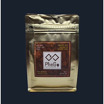 Cà Phê Rang Xay Mộc PheGo - 100% Robusta Thượng Hạng (250gr)