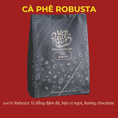 Quà tặng Trung Thu Cà phê Robusta, Cà phê Đặc Sản Rang Xay Cao Cấp - Cà Phê Nguyên Chất Rang Mộc (250g)