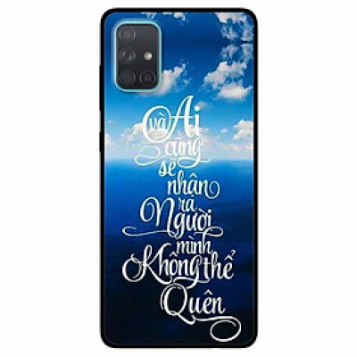 Ốp lưng in cho Samsung A71 Mẫu Không Thể Quên