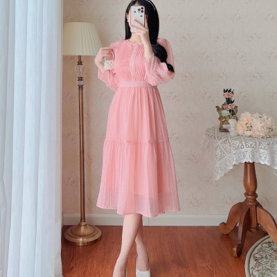 De Leah - Đầm Xòe Xếp Li Ngực - Thời Trang Thiết Kế