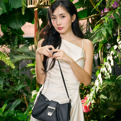 Túi Yuumy ( Thời trang nữ thiết kế khoá cách điệu sang chảnh size 26 - Túi đeo vai da Seasand YN296 )