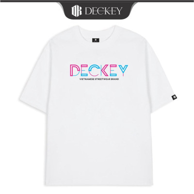 Áo Thun Cotton Unisex Nam Nữ Form Rộng DECKEY TYPESETTING