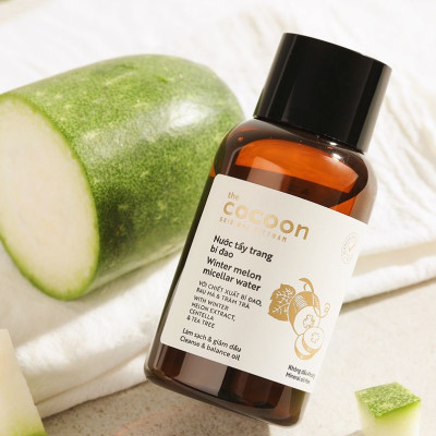 Nước tẩy trang bí đao cocoon 140ml  sạch bụi bẩn và dầu thừa da mụn thuần chay
