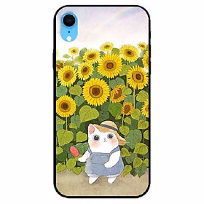 Ốp lưng dành cho Iphone XR mẫu Mèo Mập Hướng Dương