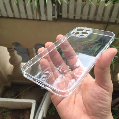 Ốp lưng silicon Gor cho Apple iPhone 12 Pro 6.1 inch siêu mỏng, có gờ bảo vệ camera- Hàng nhập khẩu