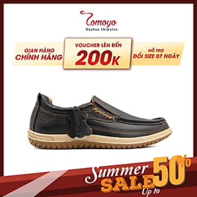 Giày Lười Nam Da Nubuck Tomoyo TMN23101