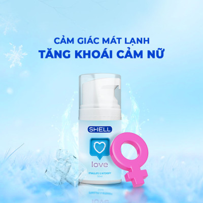 Gel bôi trơn tăng khoái cảm nữ Shell Love Blue - Chai 50ml | SHELL CHÍNH HÃNG