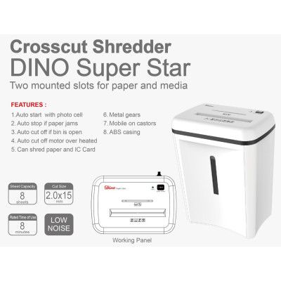 Máy hủy tài liệu DINO Superstar - Hàng chính hãng