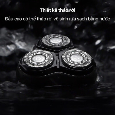 Máy cạo râu Enchen Blackstone 3 - Chống nước IPX7, pin sạc, Lưỡi dao nổi 3D - Hàng chính hãng