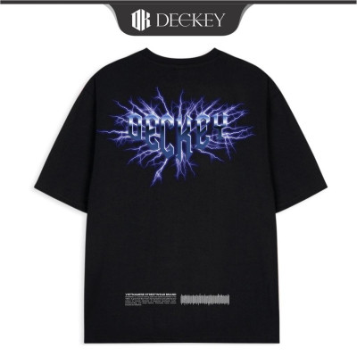 Áo Thun Cotton Unisex Nam Nữ Form Rộng DECKEY ELECTRIC
