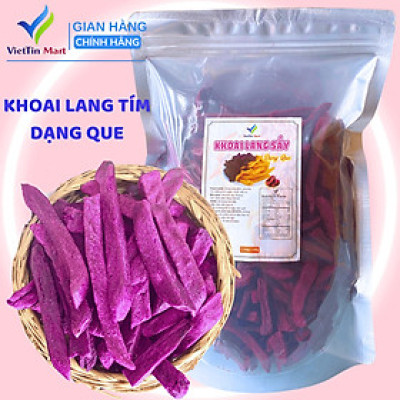 Khoai Lang Tím Que Sấy Giòn Không Đường VietTin Mart 500g