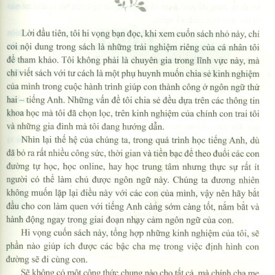 600 Câu Giao Tiếp Tiếng Anh Cùng Con (Bí Kíp Đơn Giản Giúp Con Song Ngữ - Phù Hợp Với Tất Cả Các Phụ Huynh - Vẫn Hữu Ích Cho Giáo Viên Tiếng Anh)
