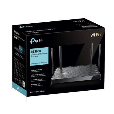 Bộ phát Wifi 7 TP-Link Archer BE230 - Chuẩn BE3600, Băng tần kép tốc độ 3570Mbps, 4 cổng LAN Gigabit - HÀNG CHÍNH HÃNG