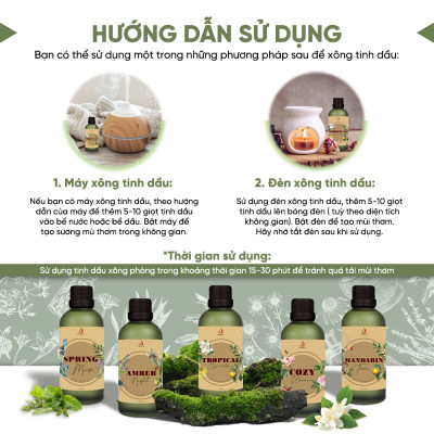 Cozy Bloom - Tinh Dầu Xông Máy, Tinh Dầu Thơm Phòng Thiên Nhiên 100ml Cao Cấp, Sang Trọng
