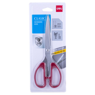 Kéo 210Mm Deli, Đen/Đỏ - 1 Chiếc - E6010
