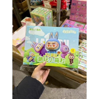 Hộp 12 Túi Mù FullBox Crybaby, Labubu, Blind Box Mini Quà Tặng Cho Các Bé, Mô Hình Mini