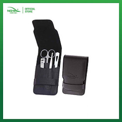 Bộ Quà Tặng (Kéo Cắt Tỉa Lông Mày - Bấm Móng - Dũa - Nhíp) Thép Không Gỉ Cao Cấp KỀM NGHĨA GS.13 PT