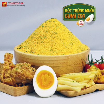 Bột trứng muối Gumi Egg vị cay - Gói 100g - Tomato T&P